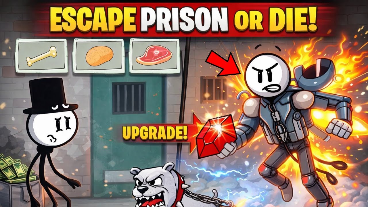 ESCAPING FROM JAIL WITH STICKMAN....
