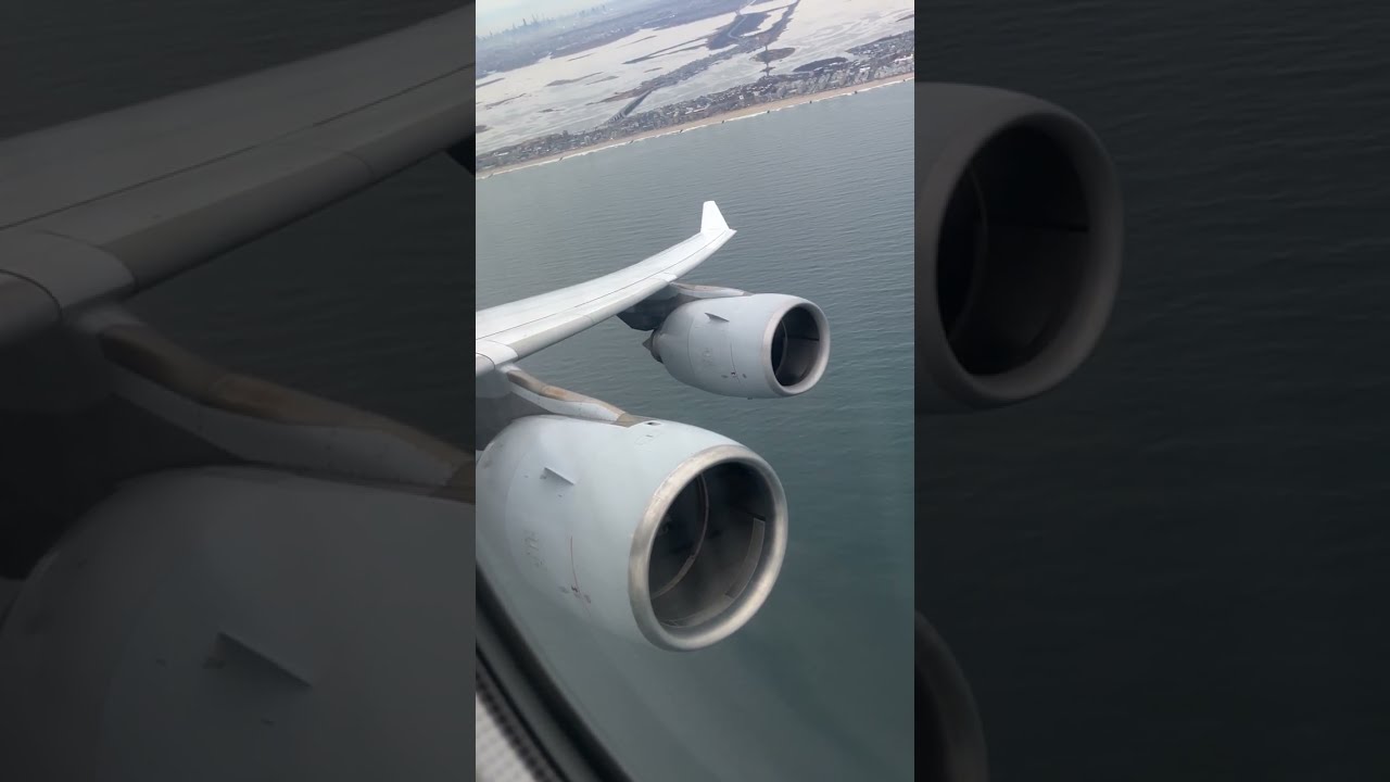 Lufthanza A340-600 Take off From JFK