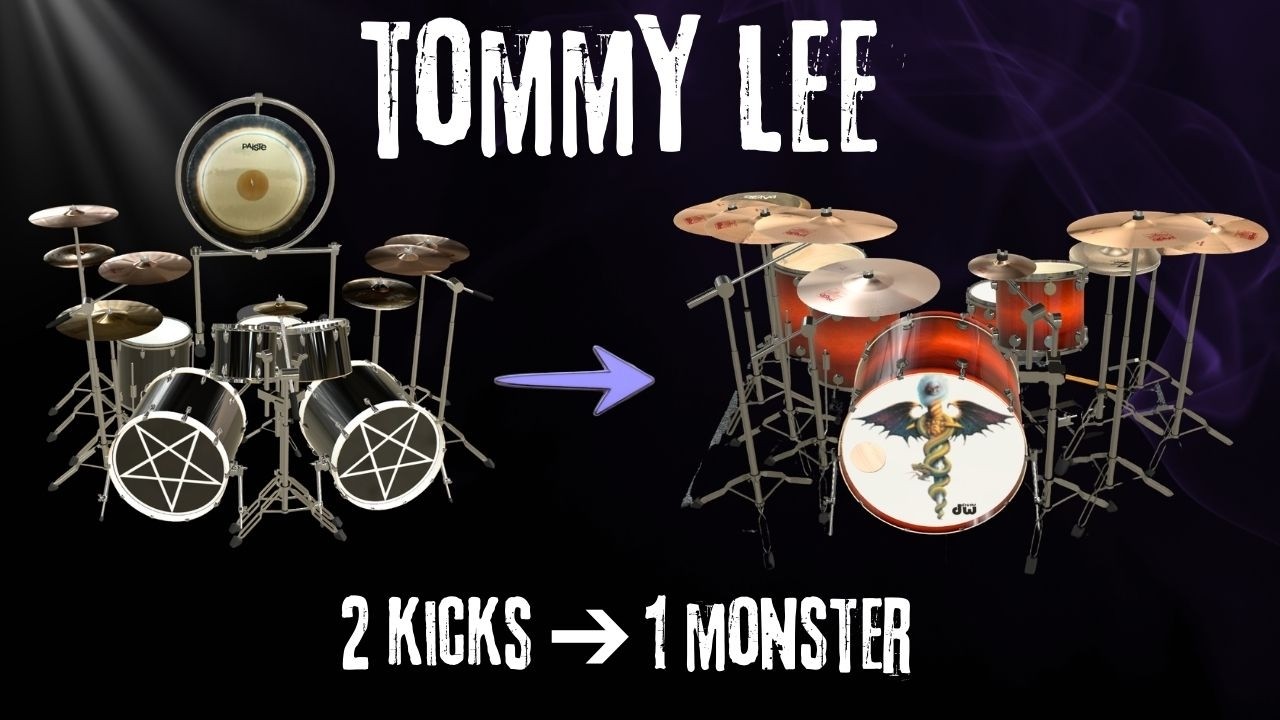Tommy Lee Ditched a Kick Drum...Then Went HUGE | Mötley Crüe Drum Evolution