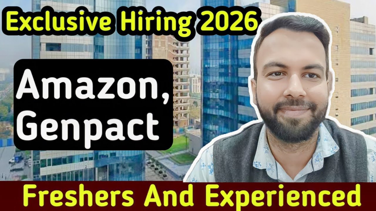 Amazon Jobs 2026 | Amazon Hiring Freshers | Genpact Hiring 2026 | Neeraj Bhatia Vlogs