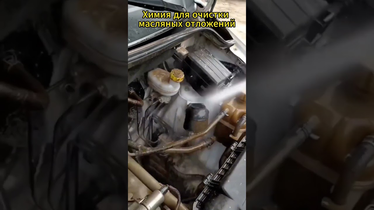 Химия для очистки масляных отложений #shorts