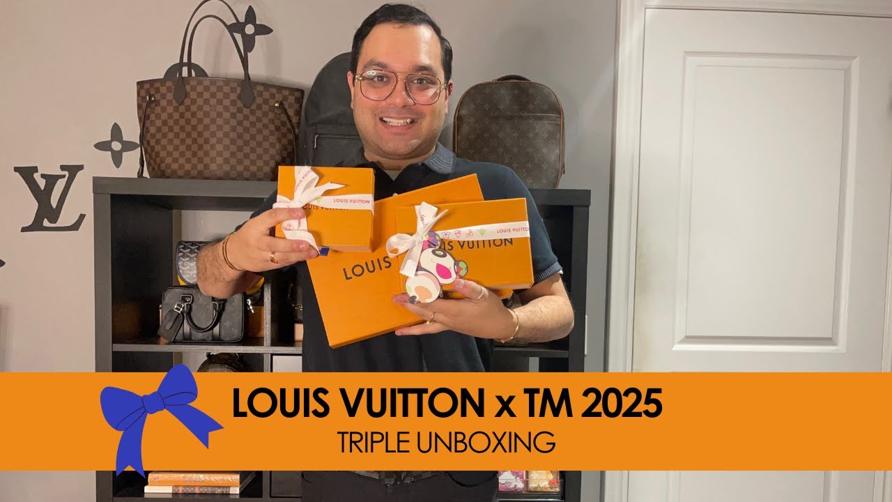 LOUIS VUITTON X TAKASHI MURAKAMI 2025 TRIPLE UNBOXING!