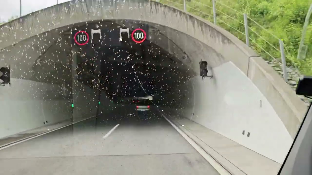 Unterwegs nach Lörrach - Nasse Straßen, kurze Tunnel & A98 - Fahrt