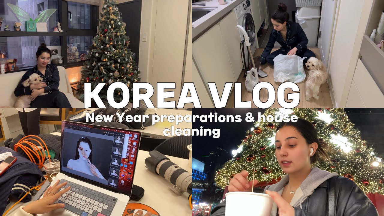 Kore’deki evimi birlikte temizliyoruz + Yeni yıl hazırlıkları!🎄❤️