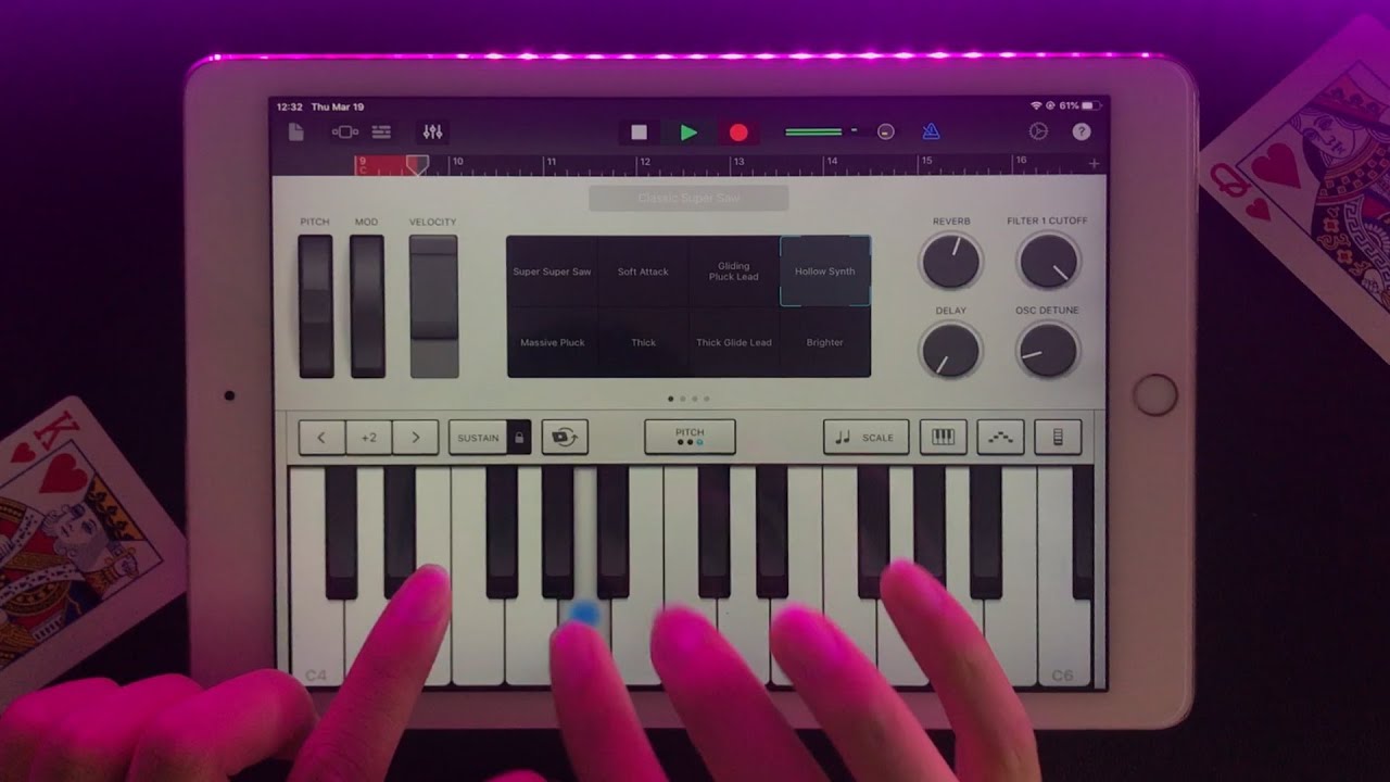 Ava Max - Kings & Queens Remix on iPad (Garageband)