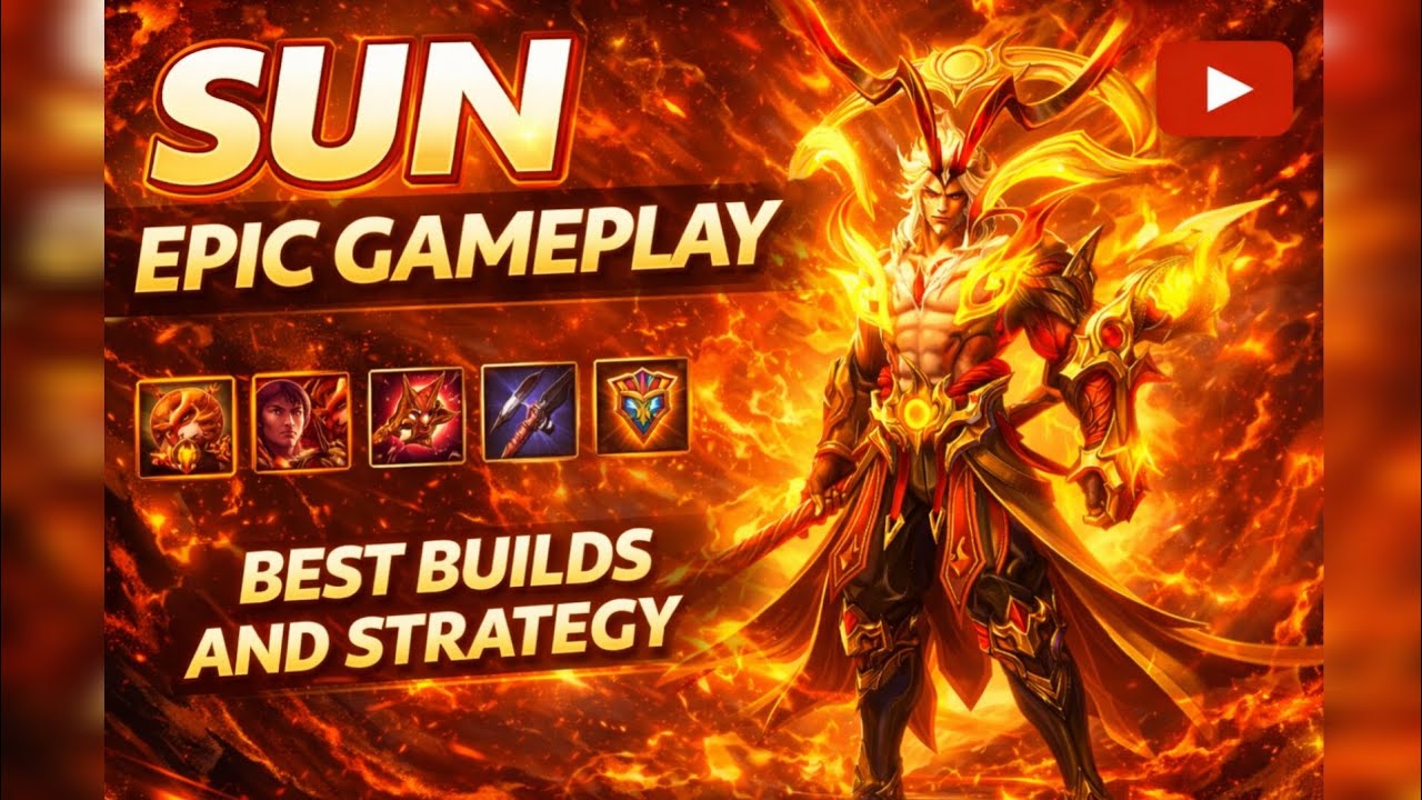Sun epic gameplay #mobilelegends #srgaming #sunnewbuild 