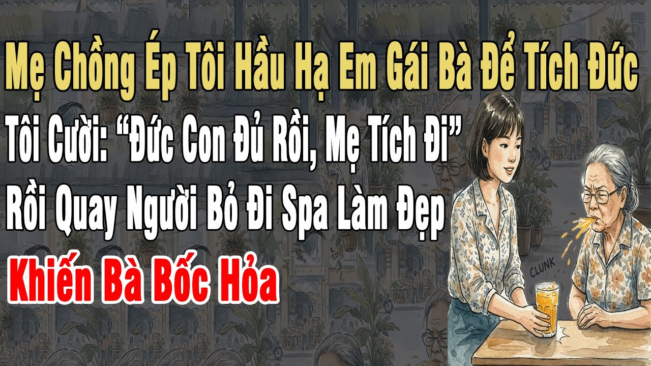 Mẹ Chồng Ép Tôi Hầu Hạ Em Gái Bà Để Tích Đức. Tôi Cười: “Đức Con Đủ Rồi, Mẹ Tích Đi”. Rồi Đi Spa