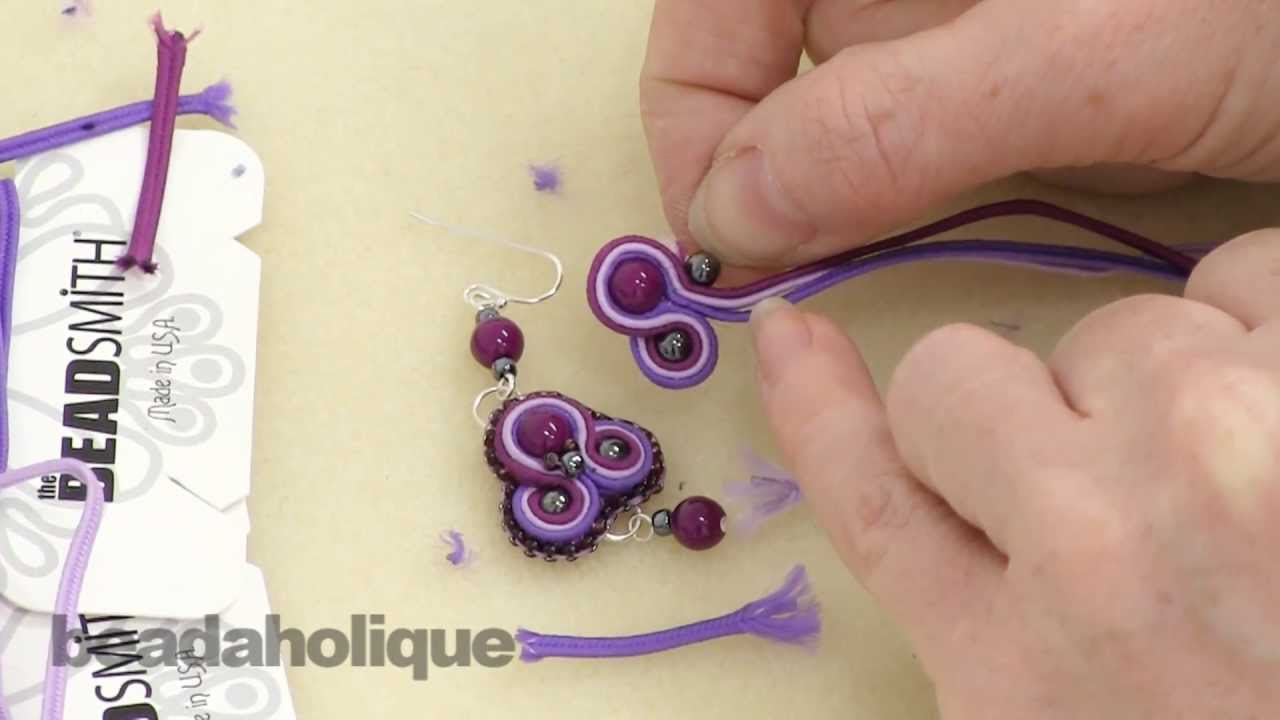 How to do Soutache Bead Embroidery: Part 3 How to Add a Side Bead and to End a Stack