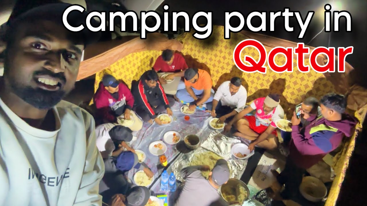 ബീച്ചിൽ എല്ലാവരും ചേർന്ന് ഒരു രാത്രി⛱️  Best Camping 🏕️ Spot In Qatar 