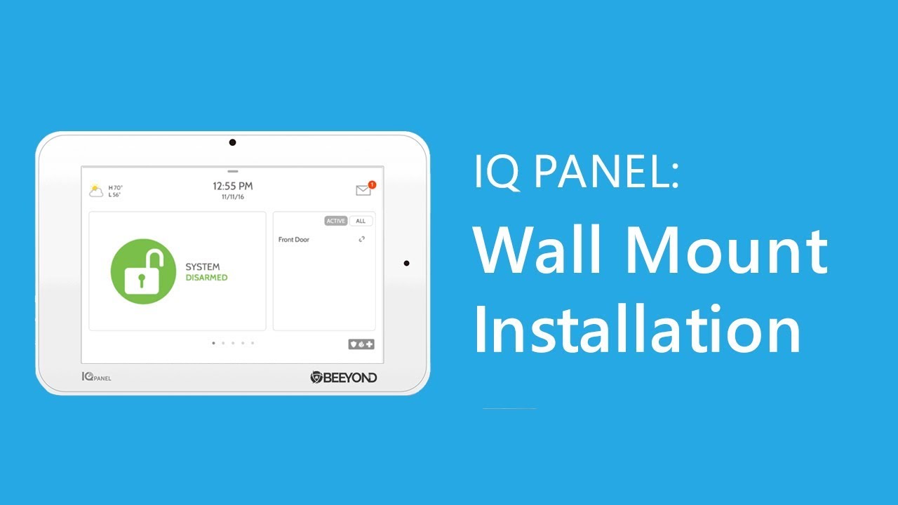 IQ Panel: Wall Mount Installation