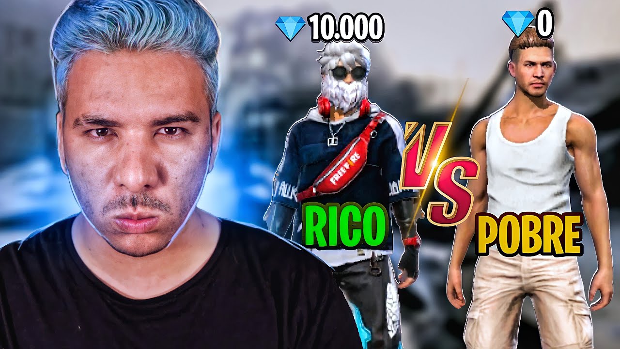 RICO VS POBRE l FREE FIRE COM EL GATO