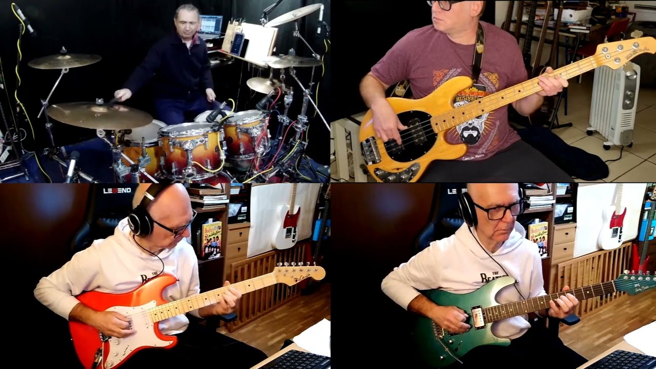 BOSTON -  I Had A Good Time (2002)  HD guitar, bass, drums, international remote band
