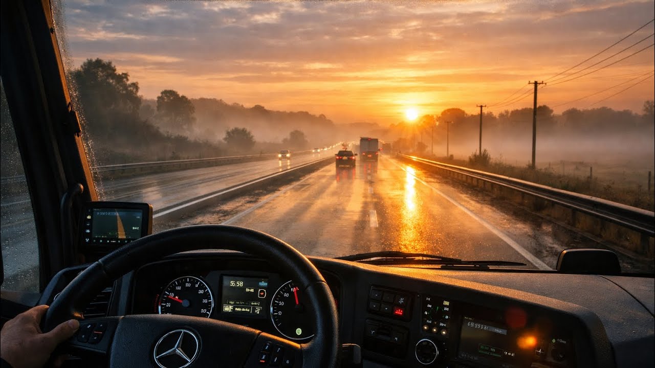 Relaxing Sunrise Drive 🌅 | Calm Morning Road Trip with Ambient Music (30 Minutes)