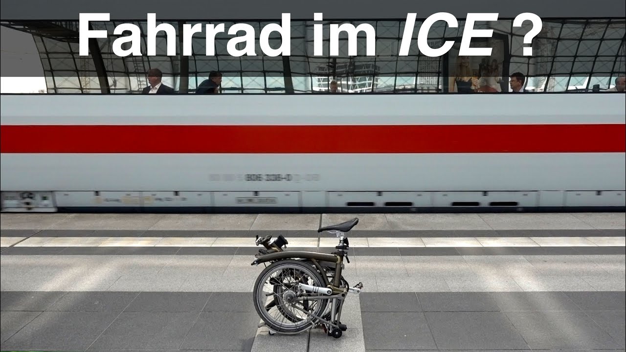 Brompton Faltrad im ICE Zug der Deutschen Bahn. Reisebericht Zugfahrt Hannover - Berlin. #IQVLOG