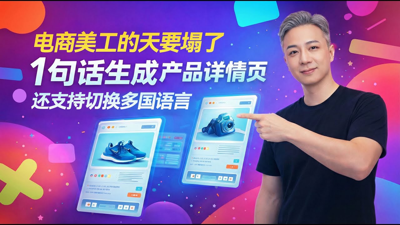 普通美工的天塌了？一句话生成整套亚马逊电商图｜AI 真的开始抢设计饭碗了