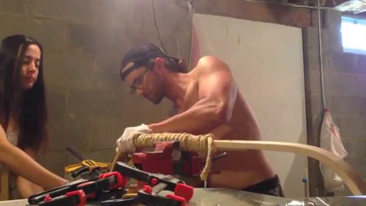 Glueing Horn to Wood Core