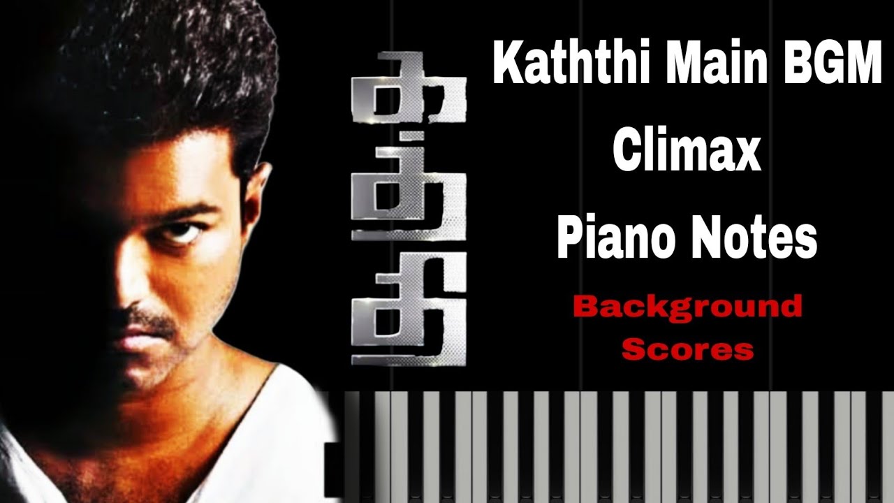 Kaththi Coin Fight BGM X Climax BGM | Piano Notes | Shafil Keys