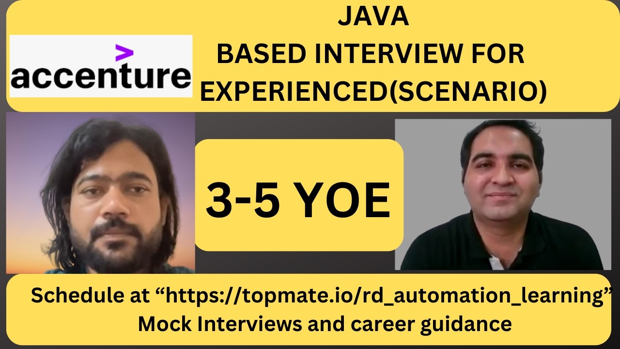 Опыт прохождения собеседования по Java в Accenture | Вопросы и ответы в режиме реального времени