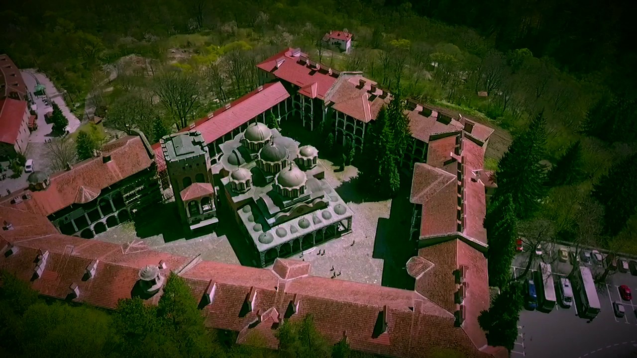 Awesome Drone images of Rila Monastery in Bulgaria