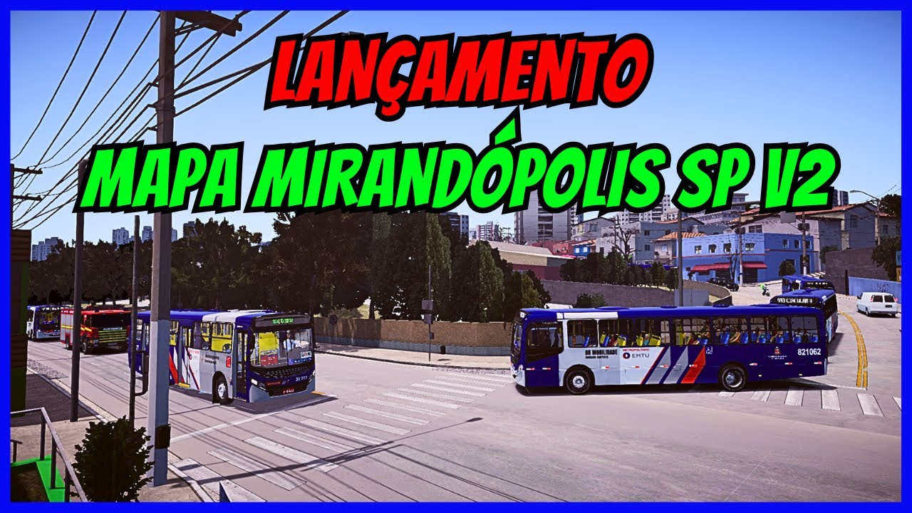 🔴Gameplay Novo Mod Mapa Mirandópolis V2 SP Final | Proton Bus Simulator Asseto SP | PBSU