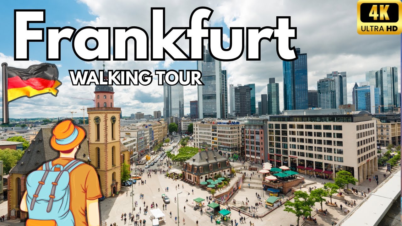 Frankfurt : Europe’s Backbone | Walking Tour | 4K | Whisper Walks |