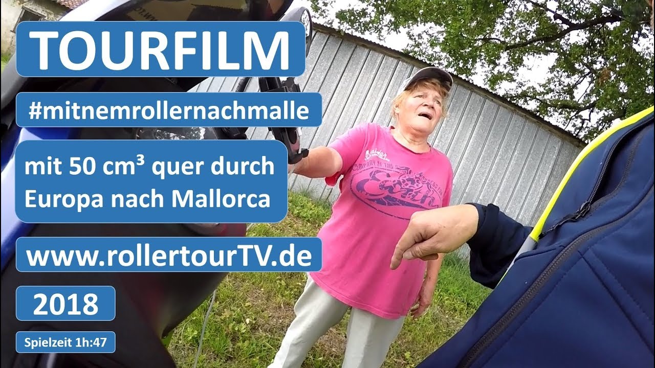Tourfilm unserer 50cm³ Rollertour von "Ostfriesland nach Mallorca"