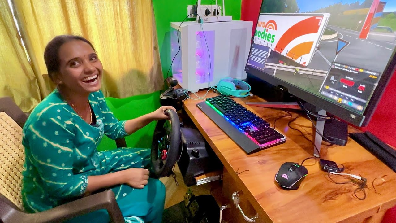 माऊलीच्या मम्मीने मोठा ट्रक पलटी केला 🫢