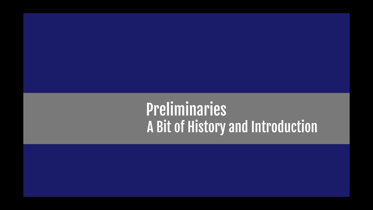 Variational Methods - A Bit of History and Introduction