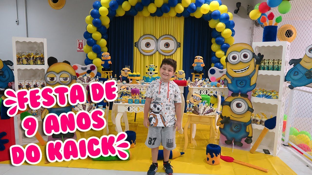 VLOG FESTA DE 9 ANOS DO KAICK| Kathy Castricini