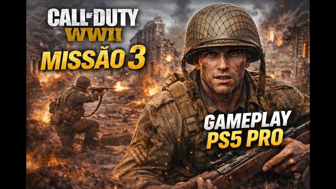 Call of Duty®  WWII – MISSÃO 3 COMPLETA | Gameplay PS5 Pro