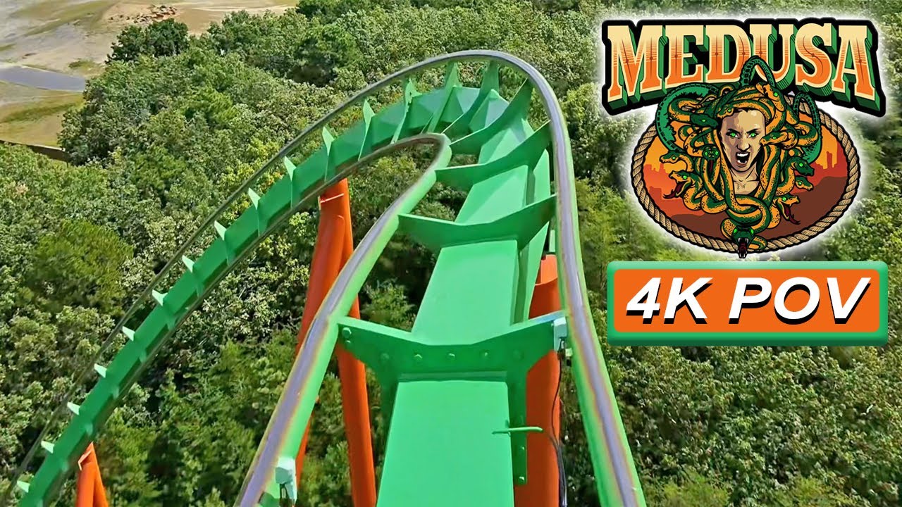 Medusa (4K Front Seat POV)- Six Flags Great Adventure, Jackson, NJ