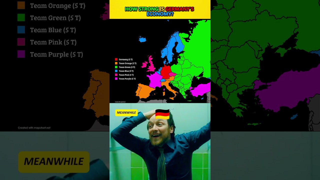 How big is Germany's economy 💸🏦 #shorts #map #germany #europe #geography