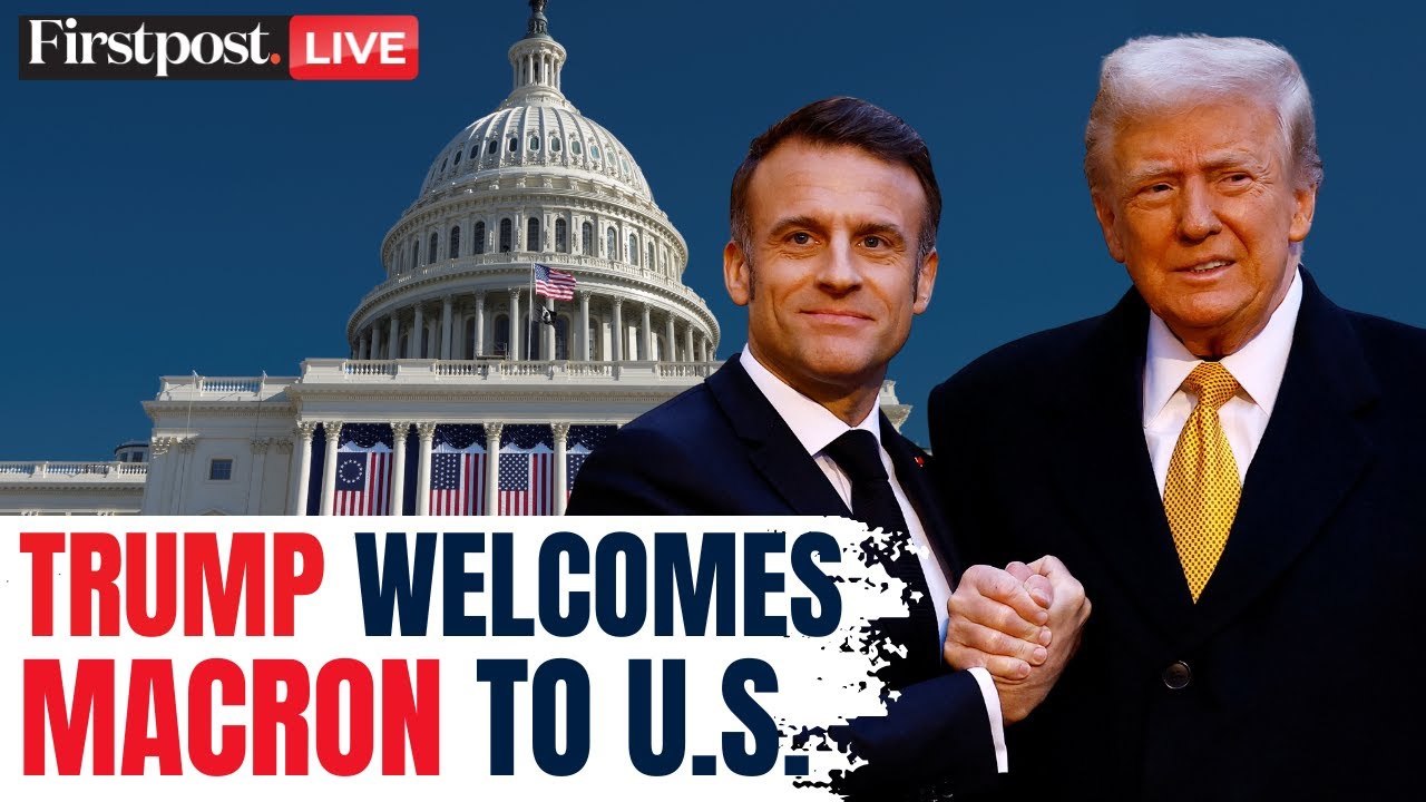 Trump Meets Macron LIVE: Trump Welcomes Macron to White House | Macron in US |Trump Macron Meet|N18G