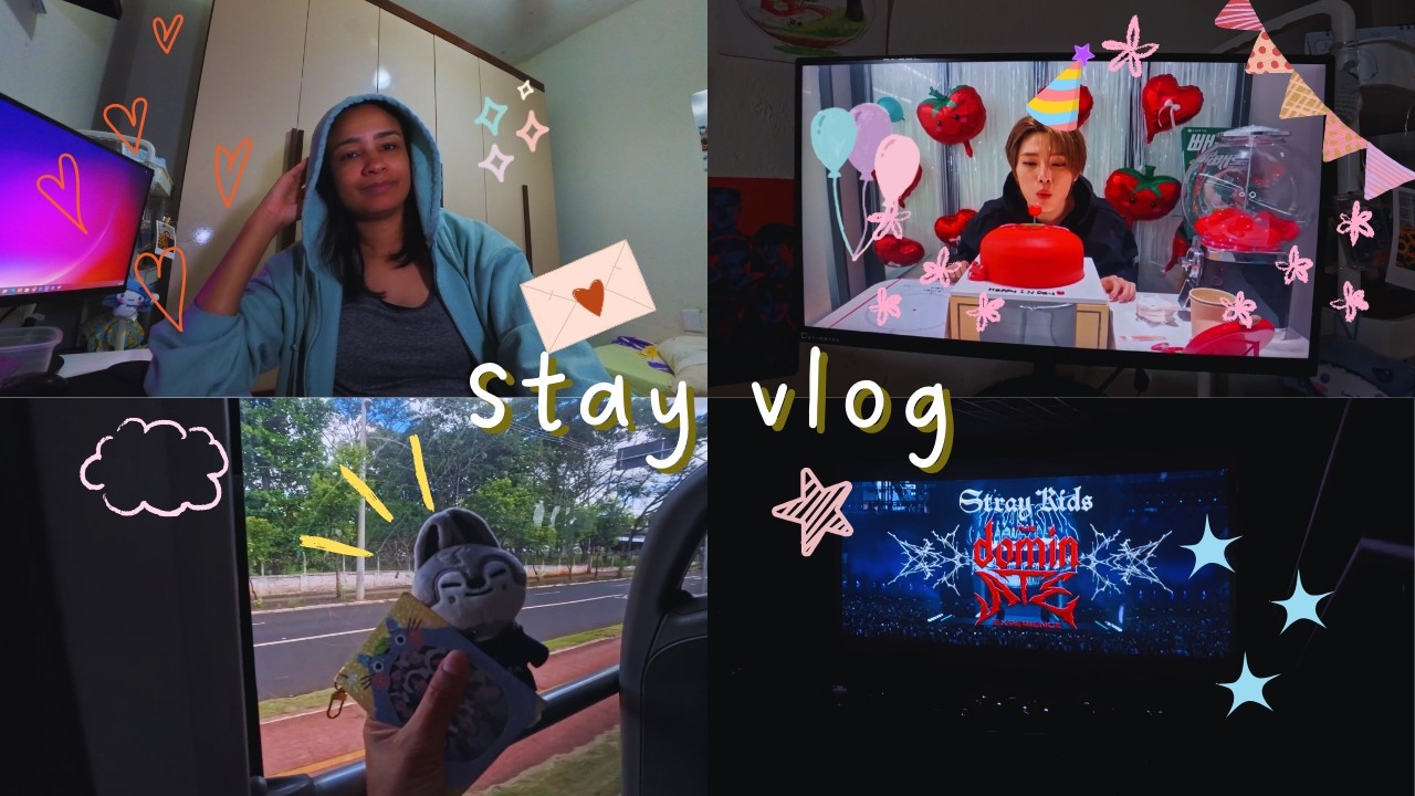 Stay Vlog - Stray Kids the dominate experience, Aniversário I.N Journal, Minha experiencia no cinema