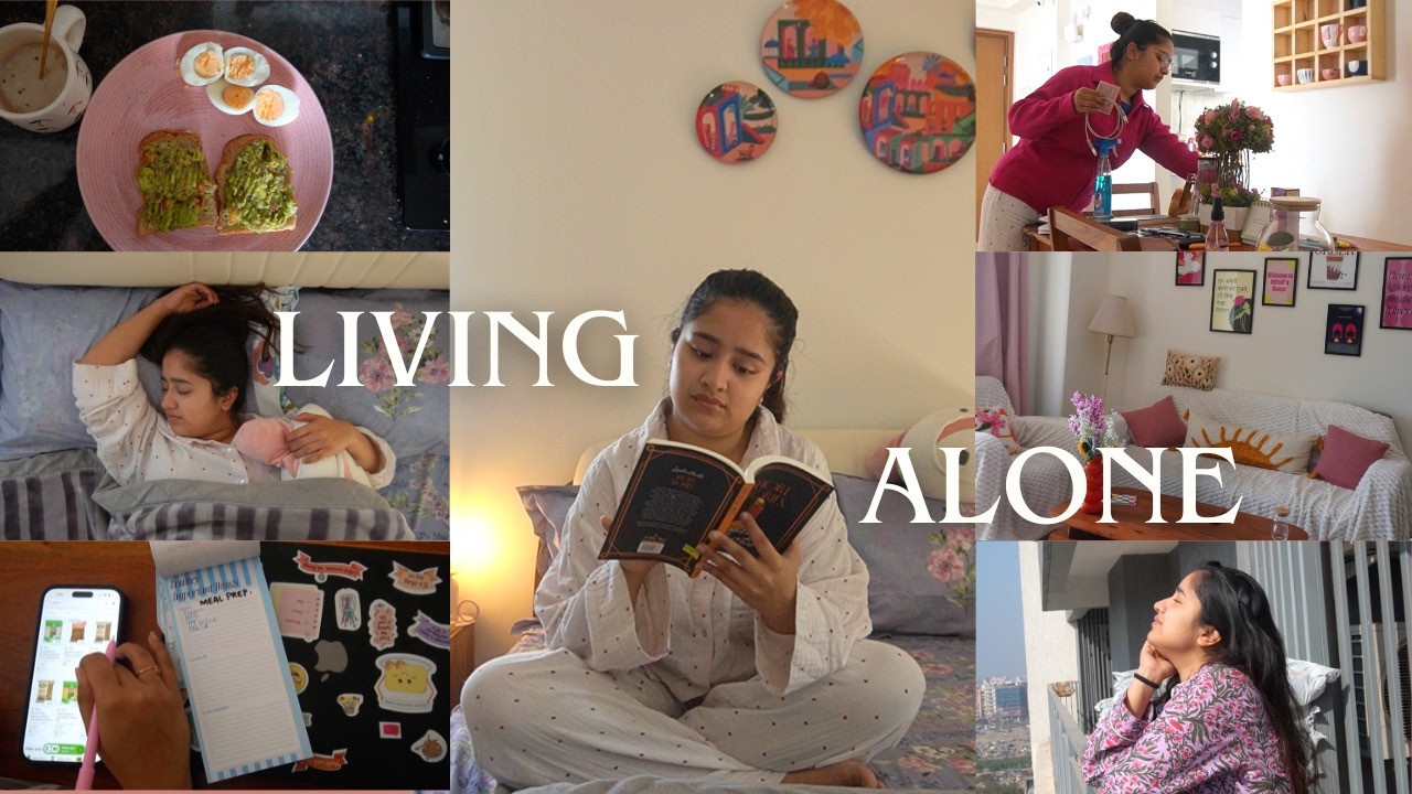 living alone in a 3BHK apartment as a 23 yo!🏡 things living alone taught me!✨