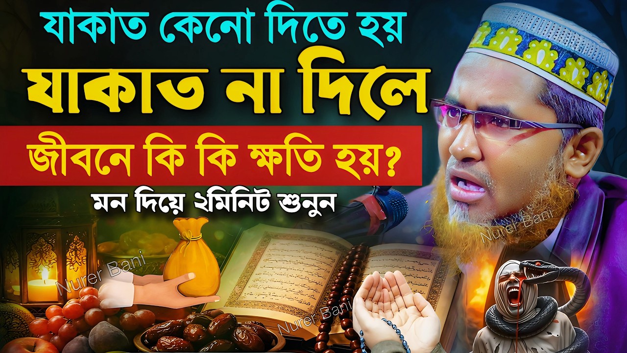 যাকাত কেন দিতে হয়। না দিলে ক্ষ'তি কি❗Abdullah Hil Maruf Jalsa┇Abdullahil Maruf Bangla Waz ┇#waz