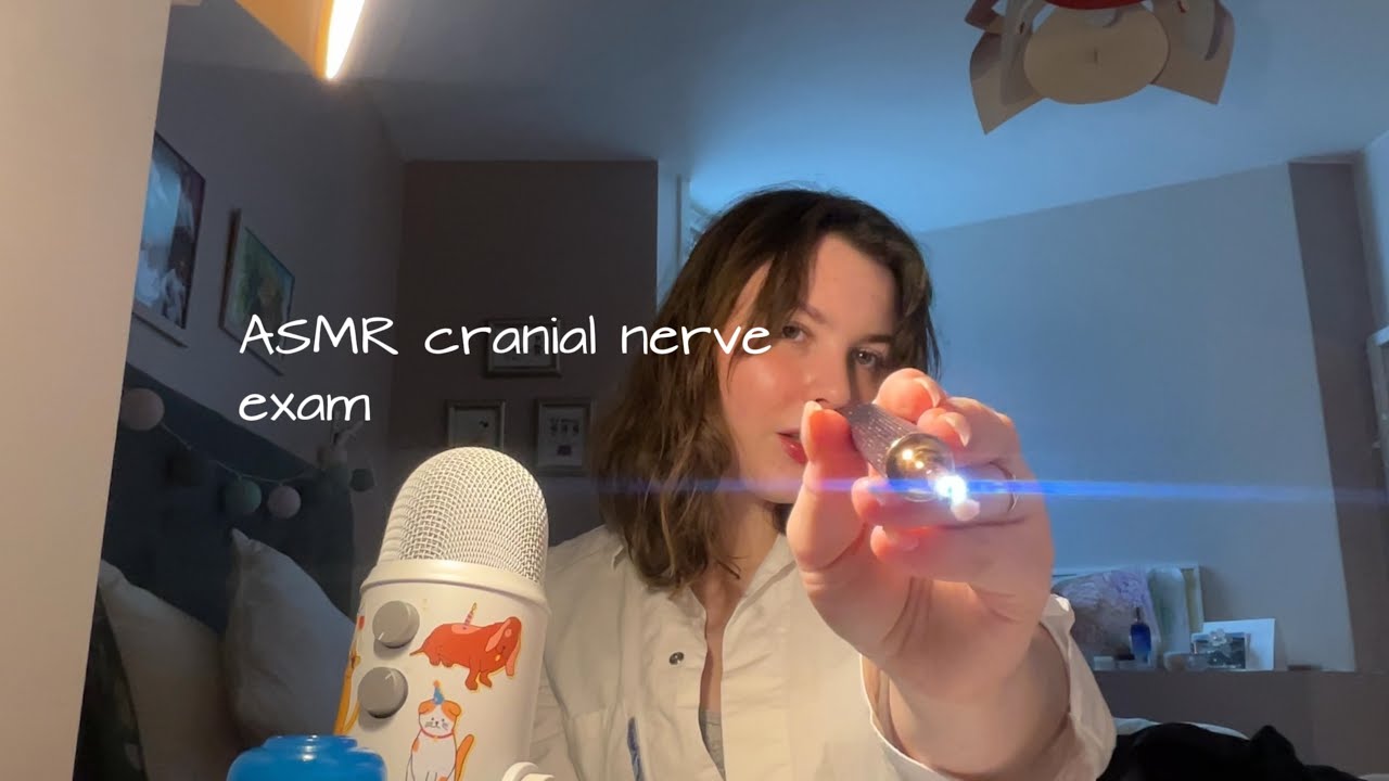ASMR cranial nerve exam  🩺