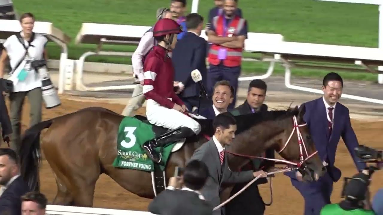 【サウジカップ】坂井瑠星騎手レース直後の馬上インタビュー！フォーエバーヤングが史上初の連覇達成！総獲得賞金は45億万円超