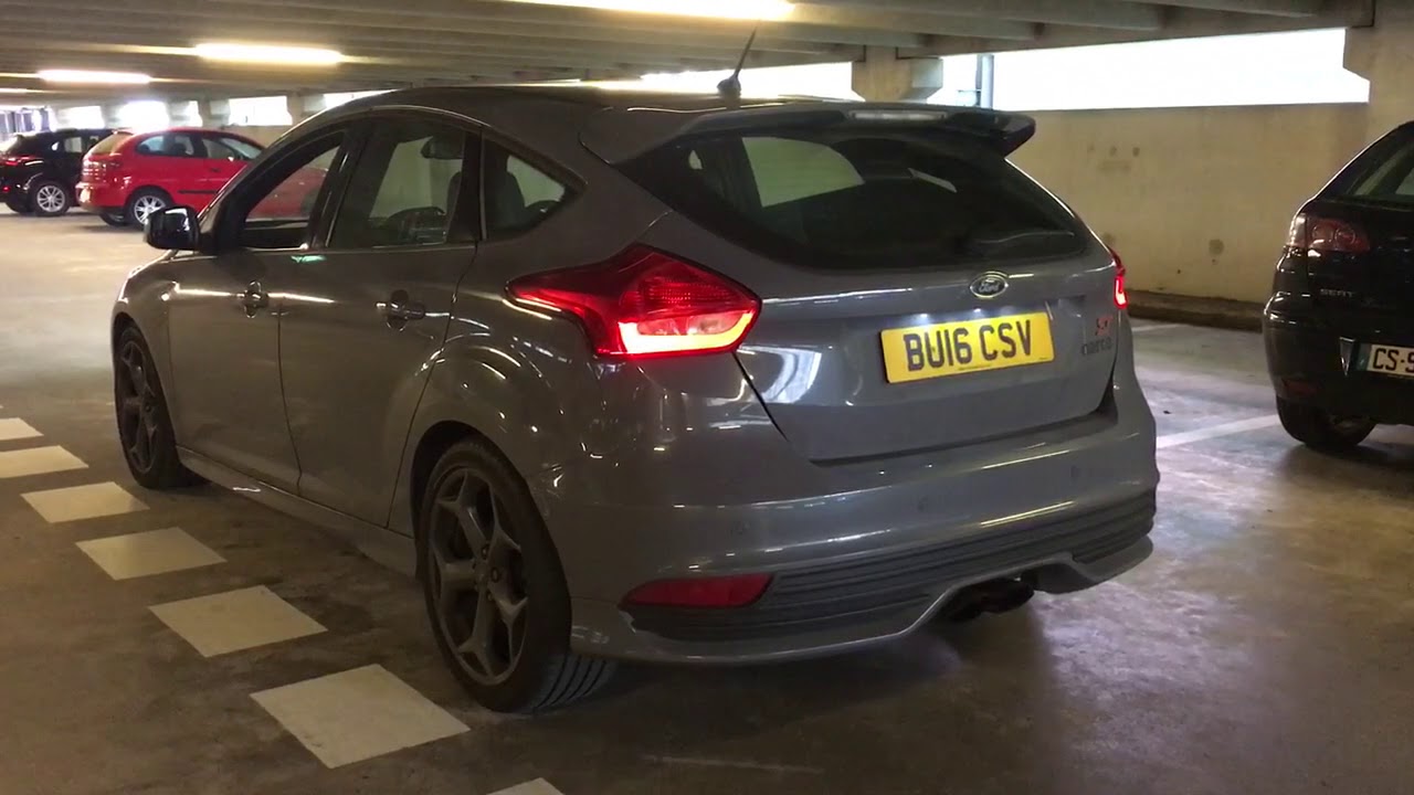 Focus st-3 stage 2 pops and bangs exhaust decat scorpion exhaust