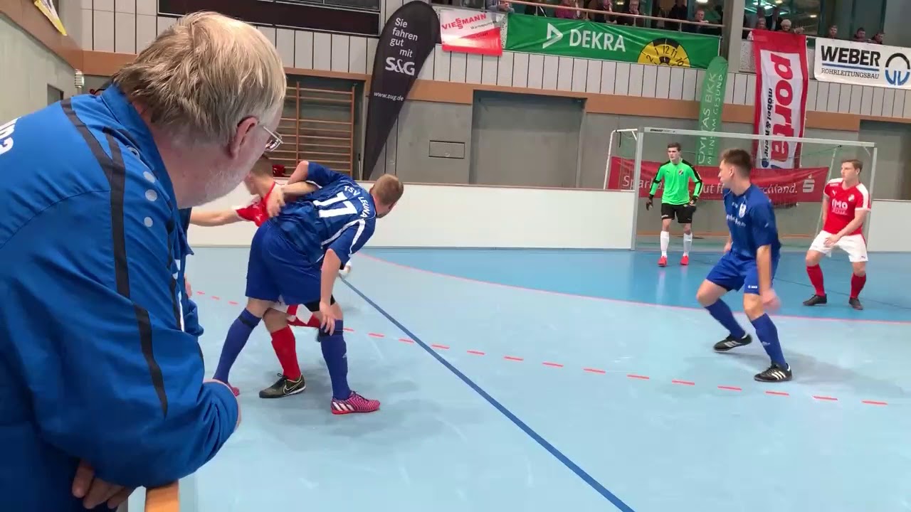2018.12.27 19. Mitternachtspokal Spergau Spiel TSV Leuna - VfB  IMO Merseburg 1 720p