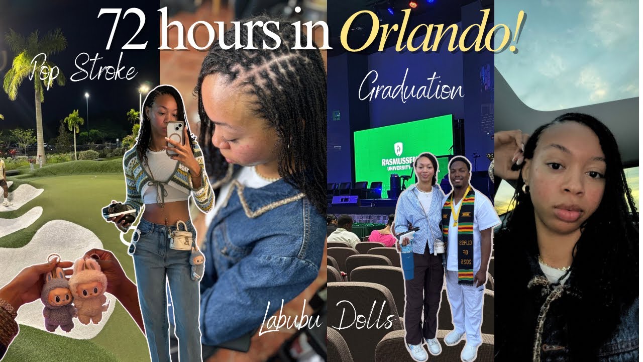Vlog: 72 Hours in Orlando, RN Graduation, Micro loc Retie, Nights Out…