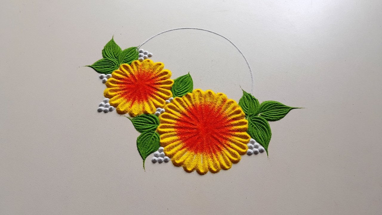 Simple Daily Kolam | Easy Daily Muggulu | Simple Rangoli Designs | Easy Rangoli Video #rangoli #art