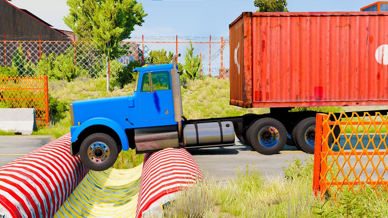Trucks vs Speed Bumps SPECIAL #38 | BeamNG Drive - Long Video | BeamNG AMG