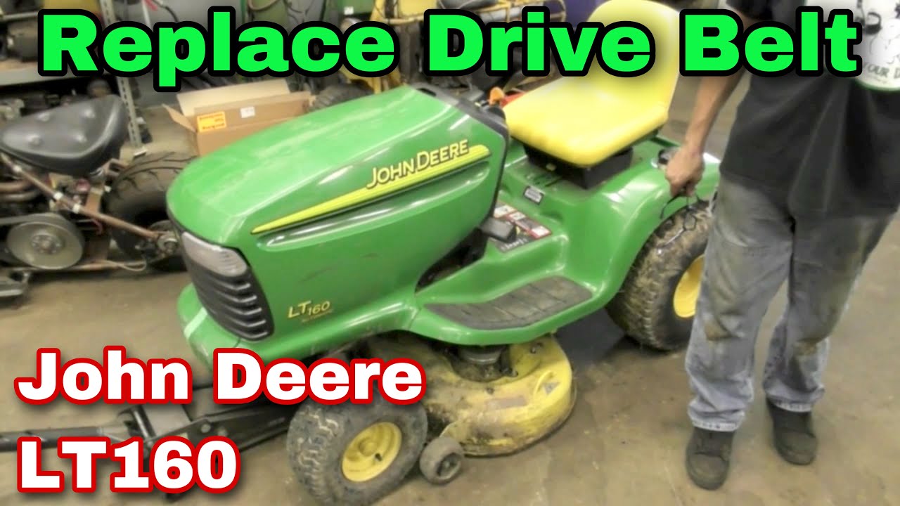 Easily Replace The Drive Belt On A John Deere LT160 Riding Mower