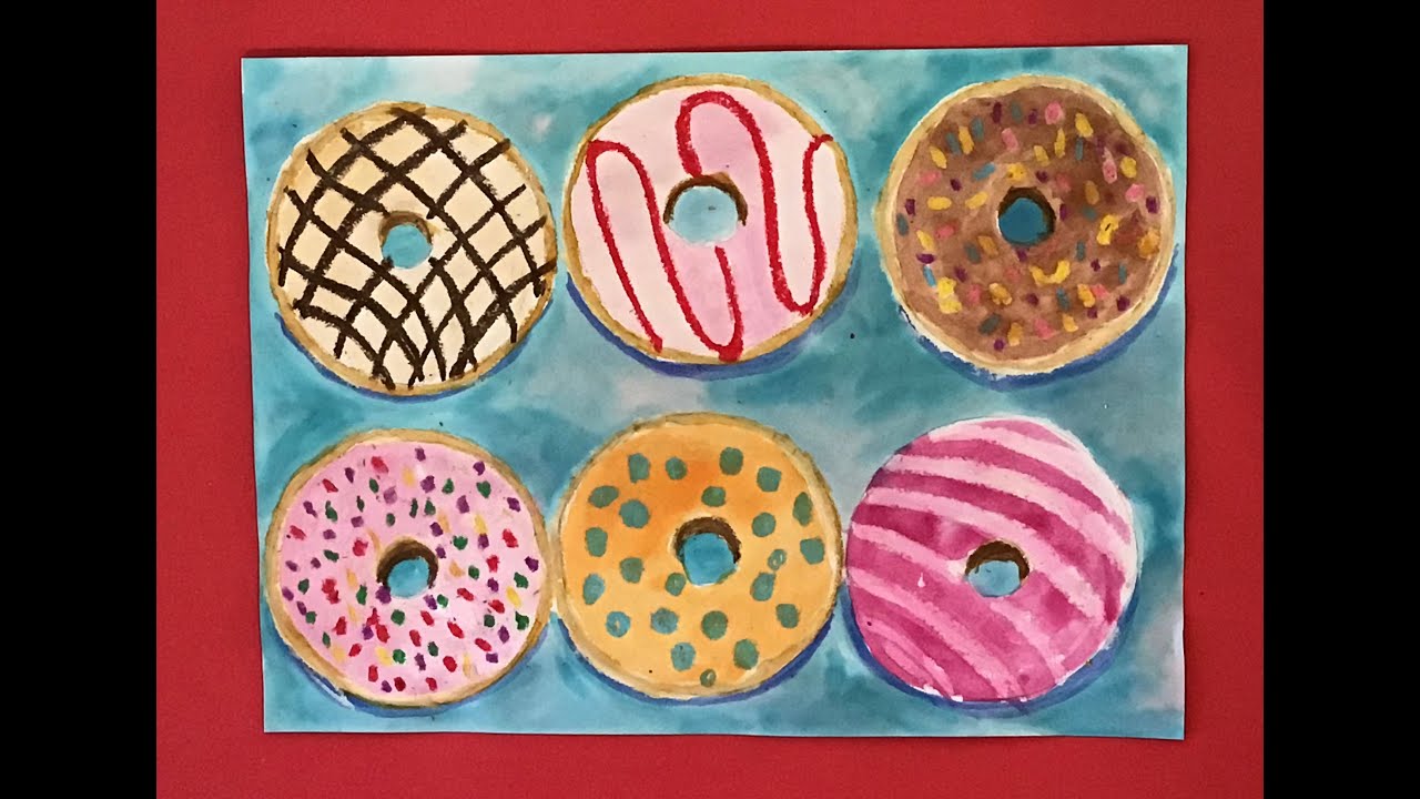 Donuts! Art Tutorial - Grades 2-4