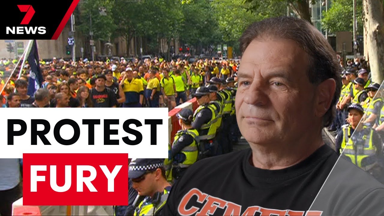 Tens of thousands of angry construction workers to walk off the job tomorrow | 7NEWS