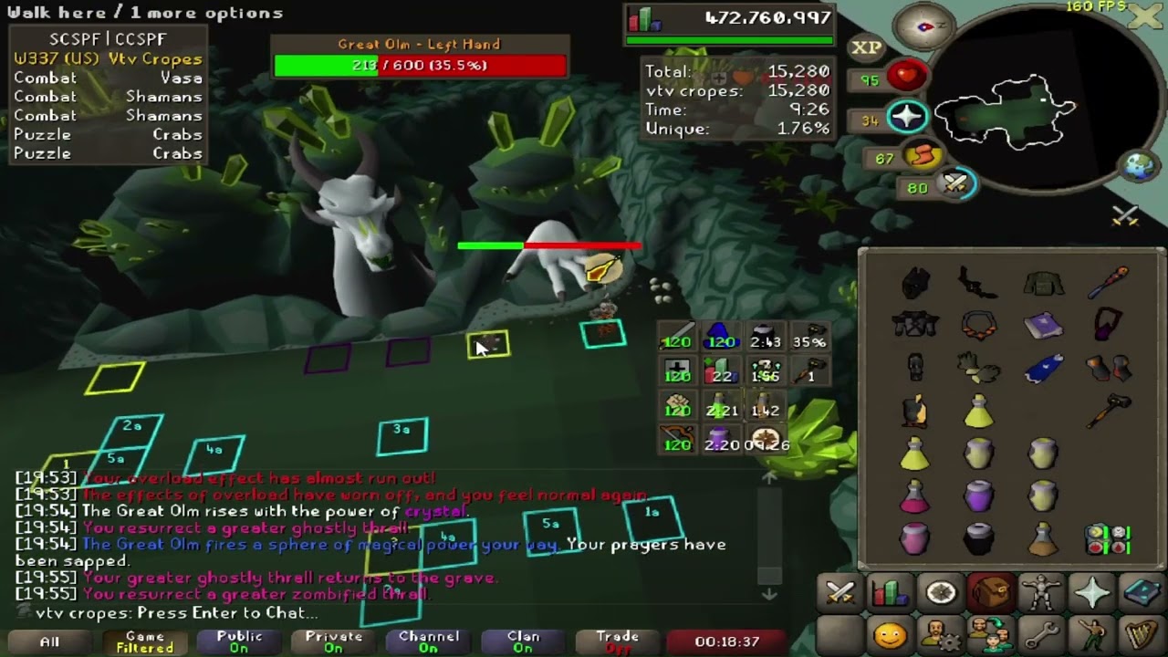 Solo Cox GM Speed-Runer Task on Ironman (no Tbow/Scythe/Shadow)