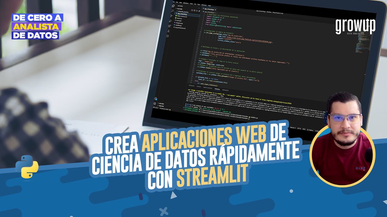 Crea APLICACIONES WEB de CIENCIA DE DATOS rápidamente con STREAMLIT
