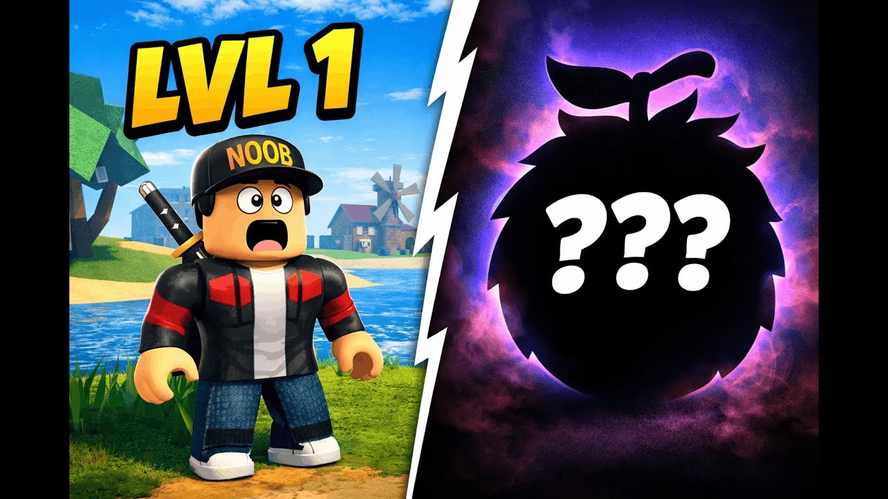 Blox Fruits But I Can Only Use The Fruit I Roll… (Beginner to Pro Ep 1)