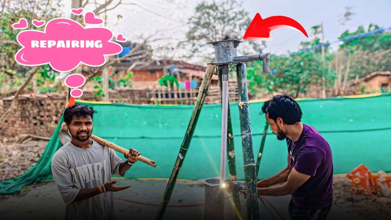 😊 जीजा के साथ रिपेयरिंग किया नाल 🔨 #viral #vlog 